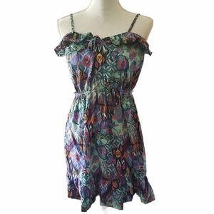Op Ocean Pacific Dress Spaghetti Straps Juniors L 11 / 13 Pool Side Fashion
